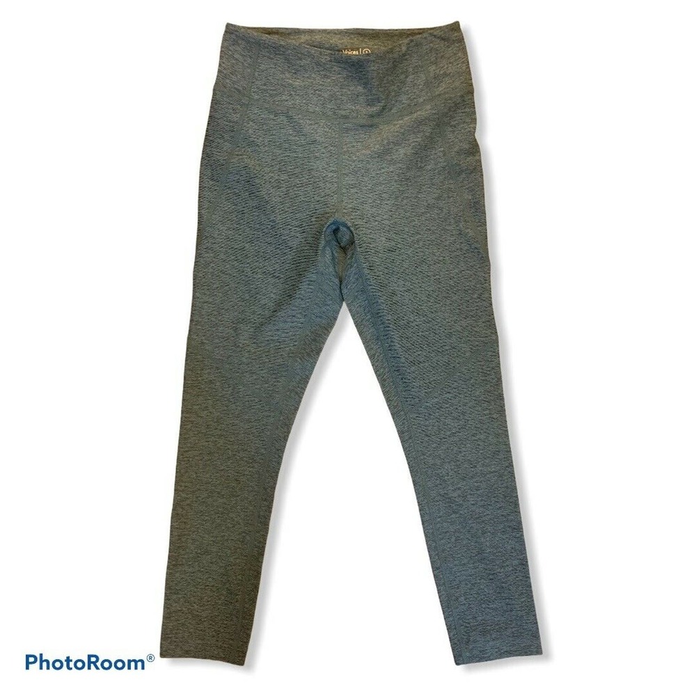 Outdoor Voices warm up crop leggings blue heathered size Small